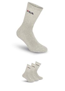Fila Tennissokken UNISEX CREW TENNIS FULL TERRY SOCKS (3 paar) unisex sportsokken maat 35-38 grijs