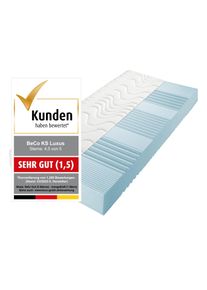 Beco Comfortschuimmatras KS Luxus Kies uit een polyester- of een natuurlijke katoenen bekleding! hoogte 27 cm comfortschuim matrassen wit