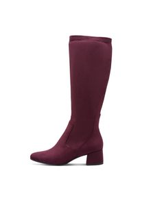 Marco Tozzi Laarzen , blokhak, zakelijke laars, lange laars, binnenritssluiting dames elegante laarzen maat 37 rood