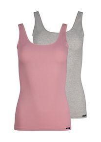 Skiny Hemd Katoen voordeel comfortabel, zacht, basic, nauwsluitend, katoenmix (Set van 2) dames armloze tops maat 36 roze