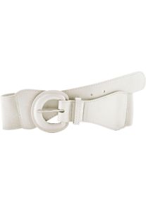 Lascana Tailleriem Stretch riem Shaping-effect, grote gesp, voor jurk & overall, buikriem dames taille riemen maat 100 wit