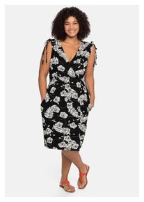 sheego Zomerjurk Strandjurk dames zomerjurken maat 40 zwart