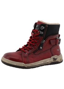 Mustang Shoes Winterlaarzen Ihana High Top Sneaker, winterboots met warme voering en TEX dames winterlaarsjes maat 36 rood