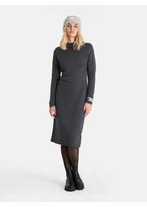 LIEBLINGSSTÜCK Lieblingsstück Gebreide jurk LillemorL met kleine staande kraag dames jurken maat 34 grijs