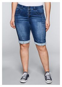 sheego Bermuda dames shorts & bermuda's maat 40 blauw