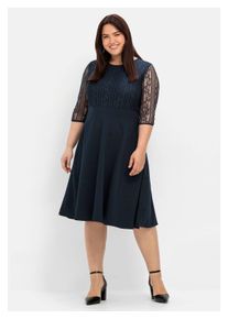 sheego Cocktailjurk Avondjurk dames cocktailjurken maat 40 blauw