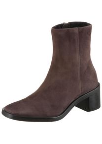 Calvin Klein Laarsjes BLOCK HEEL ZIP BOOT SUE dames laarsjes maat 36 bruin