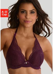 Nuance Bh met halterbandjes Vivianna met verschillende bandjes varianten, met bloemige kant, lingerie dames beugel bh's maat A paars