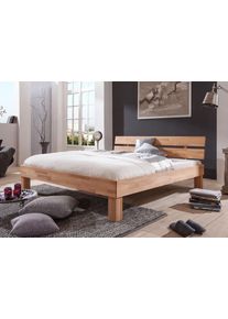 Relita Massief houten ledikant Julia, deal voor beperkte tijd! gelamineerd beuken, geolied oppervlak, verschillende breedtes bedden beige