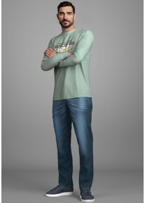 Arizona Jeans met elastische band Paul elastische tailleband, comfort-fit, rechte pijpsnit heren jeans maat 25 blauw