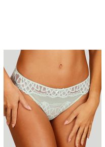 Lascana String Cara van subtiel transparante kant, gedeeltelijk van gerecycled materiaal dames strings maat 36/38 groen