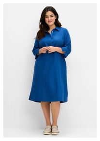 sheego Zomerjurk Blousejurk dames zomerjurken maat 40 paars