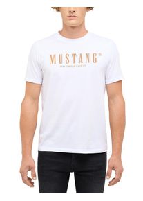 Mustang Shirt met korte mouwen Heren stijl Austin heren t-shirts maat L wit
