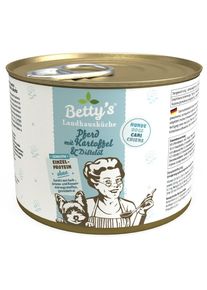 Bettys Landhausküche Sensitiv Nassfutter mit Pferd & Kartoffel, 6x200g