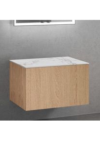 neoro n50 Meuble bas l: 80 cm, 1 tiroir, fa&ccedil;ade en ch&ecirc;ne lisse, BN0432BFO+BN0402C1,