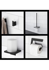 Viverso x add Ensemble d’accessoires de salle de bains 4 en 1, VA3000MB+VA2100MB+VA1100MB+VA4000MB,