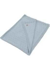 Avelia Schmusedecke , Dunkelblau , Textil , Struktur , 80x100 cm , Gots , pflegeleicht , Schlafen, Babytextil-Kollektionen