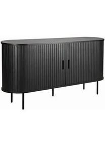 Möbilia Livetastic Sideboard , Schwarz , Metall , 2 Fächer , 140x76x40 cm , Kleinmöbel, Kommoden, Sideboards