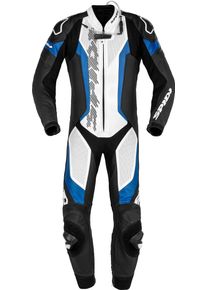 Spidi Laser Pro, costume en cuir 1pcs. perforé , couleur: Noir/Blanc/Bleu , taille: 48