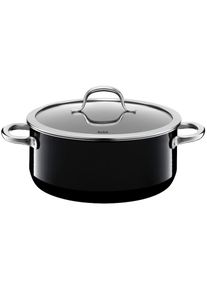 Silit, Bratentopf &raquo;Passion Black&laquo; Silargan , schwarz, 4,4 l + &Oslash; 24 cm + H&ouml;he 10,5 cm, schwarz