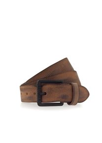 Mustang, Herren, Lederg&uuml;rtel Vollrindleder in Used-Optik, geschw&auml;rzte Schnalle, 4 cm, cognac, cognac, Herreng&uuml;rtel von Mustang