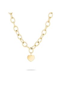 Liebeskind Berlin , Mädchen,Damen , Kette mit Anhänger »Schmuck Edelstahl My Heart Herz« , gelbgoldfarben , Modische Halskette