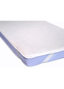 Kinzler , Matratzenschoner &raquo;Paula&laquo; wasserdicht, 4 &Uuml;bereck-Spanngummis , wei&szlig;