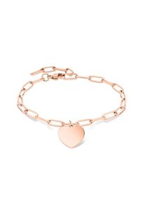 Liebeskind Berlin , Damen,Jugendliche , Armband »Schmuck Edelstahl Armkette My Heart Herz« , roségoldfarben , 20 cm , Modisches Armband