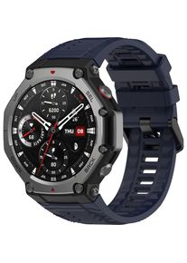 Techsuit - Watchband (W067) - Amazfit T-Rex 3 - Navy Blue, Uhrenarmband, Blau