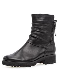 Gabor, Damen, Stiefelette &raquo;Genua&laquo; im slouchy Look, Weite G, schwarz, 44, schwarz, Stiefelette mit Zierrei&szlig;verschluss hinten