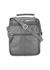 SZUNA , Umhängetasche echt Leder , schwarz