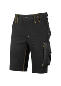 Upower, Herren, Shorts, U-Power Bermuda Schwarz Carbon Grösse XL, Schwarz, (XL)