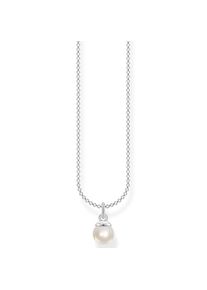 Thomas Sabo , Damen,Jugendliche , Kette mit Anhänger »Perle« mit Süßwasserzuchtperle , silberfarben-weiß , 45 , Kette mit Süßwasserzuchtperle