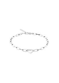 Liebeskind Berlin , Damen,Jugendliche , Armband »Schmuck Geschenk Edelstahl Armkette Herz« , edelstahlfarben , 20 cm , Ein echtes Statement Piece...