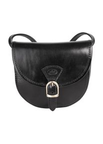 Pike Piké , Umhängetasche echt Leder, Made in Italy , schwarz