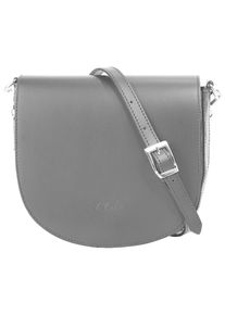 CLUTY , Umhängetasche echt Leder, Made in Italy , schwarz