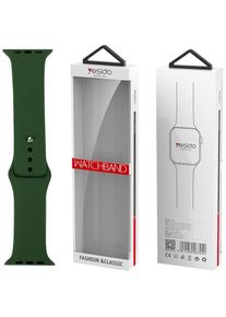 Yesido WB44 Silikonarmband für Apple Watch S 38/40/41 (97+110) #43 ALFALFA/GRÜN (41 mm, Silikon), Uhrenarmband, Grün