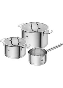 Zwilling , Topf-Set &raquo;TrueFlow&laquo; Set, 3 Stk. tlg. Edelstahl , Silberfarben