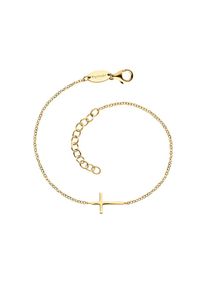 Engelsrufer, Damen, Silberarmband &raquo;Armkette Armband Kreuz&laquo;, gelbgoldfarben, gelbgoldfarben, Armband mit Kreuz Symbol - Schutzsymbol f&uuml;r 