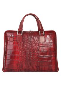 Samantha Look , Aktentasche echt Leder, Made in Italy , rot