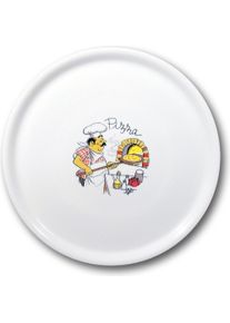 Saturnia Pizzateller, Teller, Weiss