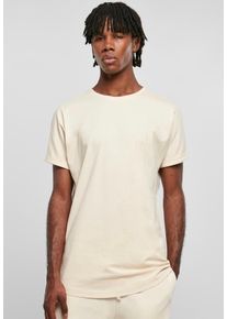 Urban Classics - Long Shaped Turnup Whitesand - T-shirt - vit - 3XL - 100% bomull,Jersey