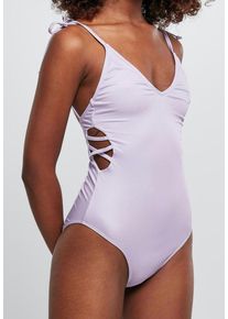 Urban Classics - Ladies Rib Lilac - Baddräkt - lila - M - 88% polyester, 12% elastan