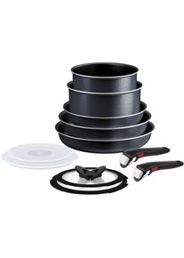 Tefal , Topf-Set &raquo;Ingenio So'Light, Topf und Pfannenset abnehmbarer Griff, stapelbar&laquo; Set, 3x Pfannen 22/24/28cm, 2x Kasserollen 18/20cm, 4x...