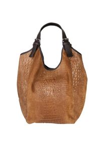 Samantha Look , Shopper echt Leder, Made in Italy , cognac