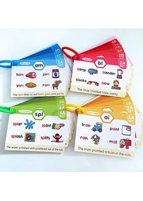 Kids Phonics Learning Cads Educational Toys ESL Teaching Materials English Words Phonic Training Vocabulary Building Montessori