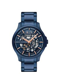 Armani Exchange, Armbanduhr, Herrenuhr, Blau, (Gangreserveanzeige, 46 mm)