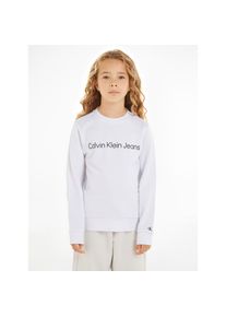 Calvin Klein Jeans , Kinder,Jugendliche , Sweatshirt »INST. LOGO REGULAR CN«, für Kinder bis 16 Jahre , Bright White , 12 (152) , 12 (152) ,...