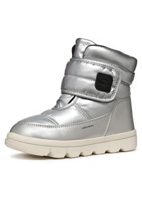 Geox , Kinder,Jugendliche , Winterboots »J WILLABOOM GIRL B A« Klettstiefel, Babystiefel Snowboots mit Plateausohle , silberfarben , 25 , 25 ,...