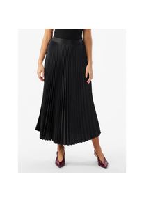 Y.A.S , Plisseerock »YASCELINE HW MIDI SKIRT S. NOOS« , Black , XL (42) , XL (42) , Midi - Rock von YAS
